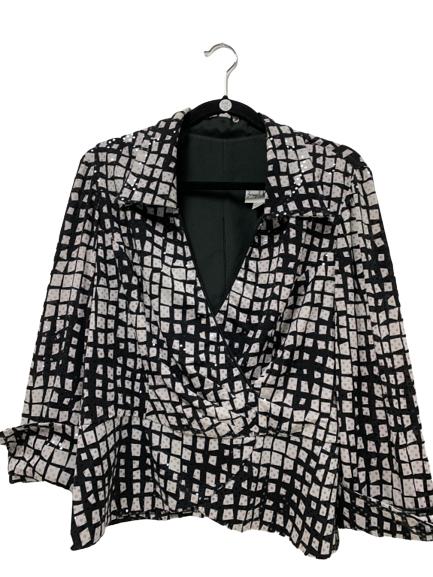 JOSEPH RIBKOFF SIZE 16 BLACK WHITE SUIT  JACKET (1 of 3)