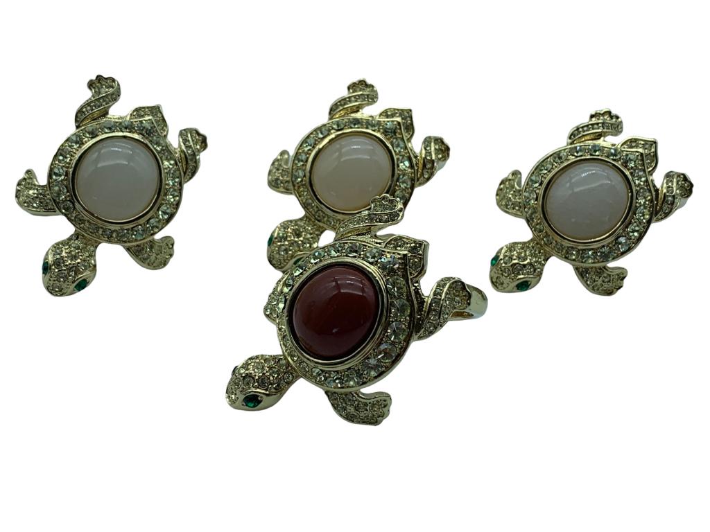 4 JAY STRONG WATER STYLE TURTLE NAPKIN HOLDERS: 4 JAY STRONG WATER STYLE TURTLE NAPKIN HOLDERS THIRD PARTY SHIPPING OR LOCAL PICKUP REQUIRED ON ALL ITEMS. A list of shippers can be found in our Shipping Policy and in our Terms & Conditions of e