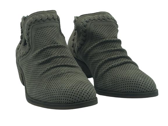 NEW IN BOX VINCE CAMUTO SUEDE ZIPPER BACK BOOT 6.5: NEW IN BOX VINCE CAMUTO SUEDE ZIPPER BACK BOOT 6.5