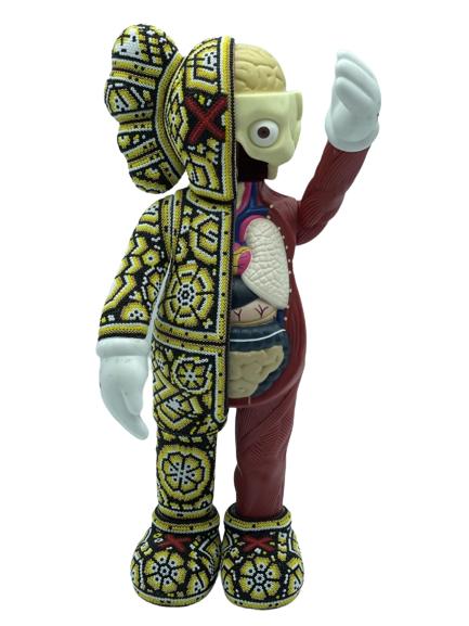 KAWS / CHROMA HUICHOL BEADED SCULPTURE 13.5" (1 of 5)