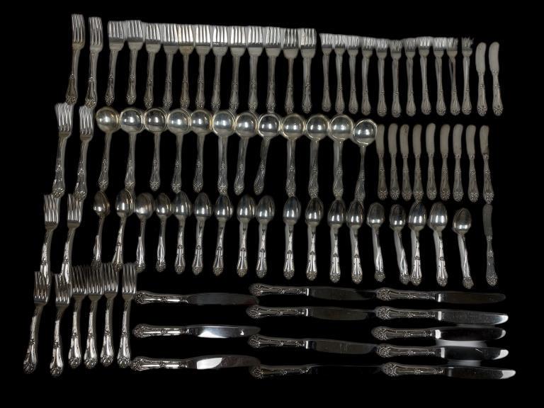 89 PIECE AMSTON CHAMPLAIN STERLING FLATWEAR 3094G (1 of 10)