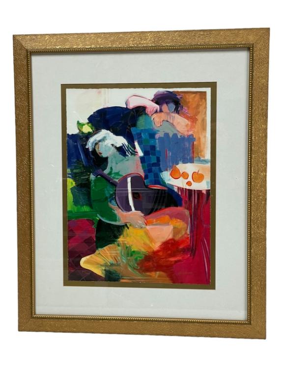 HESSAM ABRISHAMI SIGNED SERIGRAPH PRINT 33": HESSAM ABRISHAMI SIGNED ARTIST SERIGRAPH PRINT-33" X 27.5" APPROX TO FRAME-HAND SIGNED AND NUMBERED-VERY GOOD PRE OWNED CONDITION-DP5622 THIRD PARTY SHIPPING REQUIRED ON ALL ITEMS. A list of shippers