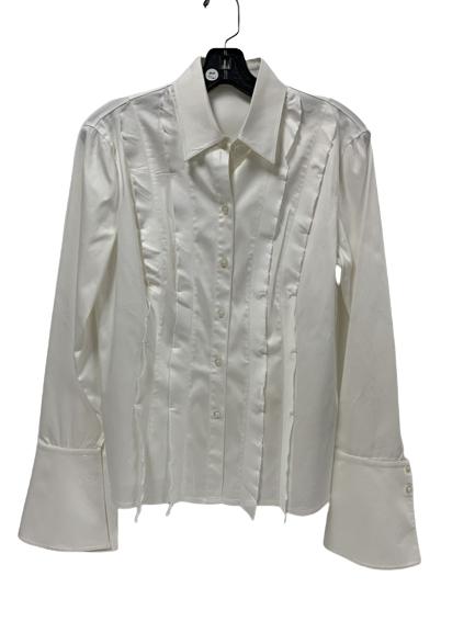 VTG ESCADA WHITE BUTTON UP SIZE 40: VTG ESCADA WHITE BUTTON UP SIZE 40