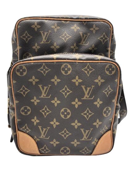 LOUIS VUITTON AMAZONE MONOGRAMMED CROSSBODY: AmazoneBrown Coated Canvas-Monogram Canvas-21*25*13cm-872TH (February 1987)- AAU0286-ALL BAGS HAVE BEEN AUTHENTICATED AND COAS ARE AVAILABLETHIRD PARTY SHIPPING REQUIRED ON ALL ITEMS.A list of shipper
