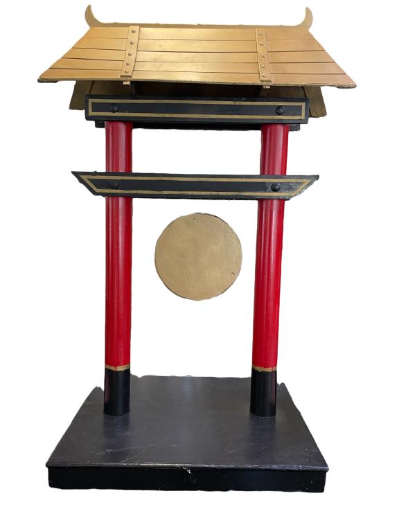 VINTAGE ASIAN STYLE DECORATIVE GONG 55" (1 of 9)