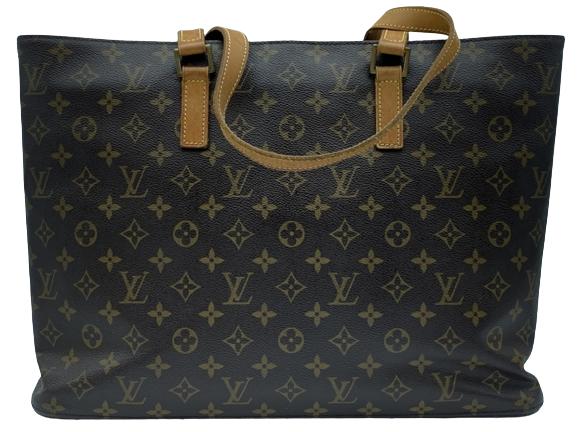 LOUIS VUITTON LUCO MONOGRAMMED TOTE HANDBAG: Luco Brown Coated Canvas-Monogram Canvas-40*30*10cm-FL0052 (May 2002)- AAU1970-AUTHENTIC WITH COA AVAILABLE