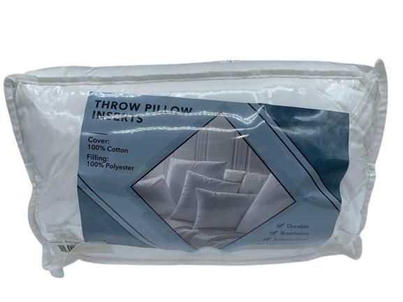 NEW THROW PILLOW INSERTS PAIR 18"X18" (1 of 2)