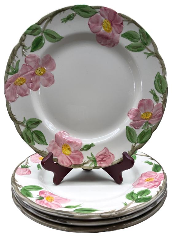 FRANCISCAN 'DESERT ROSE' DINNER PLATES: -FRANCISCAN 'DESERT ROSE' DINNER PLATES -10.5IN -JR 7/18