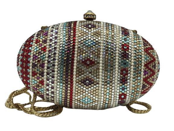 VINTAGE JUDITH LIEBER STYLE JEWELED HANDBAG (1 of 6)