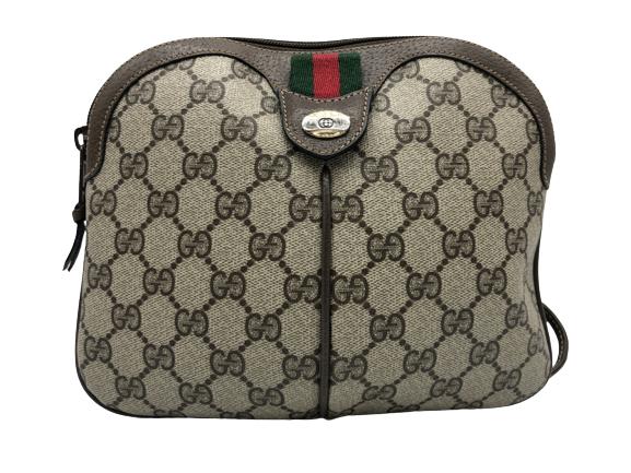 VTG GUCCI TAN LEATHER CROSSBODY: VTG GUCCI TAN LEATHER CROSSBODY -GOOD VINTAGE CONDITION-NO COA