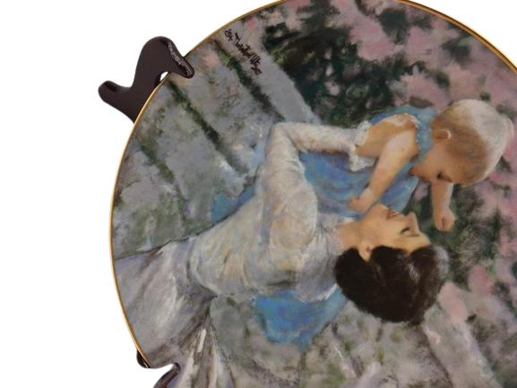 VTG HAMILTON 1985 'MOTHER'S ANGEL' PLATE 8"': VTG HAMILTON 1985 'MOTHER'S ANGEL' PLATE 8"'