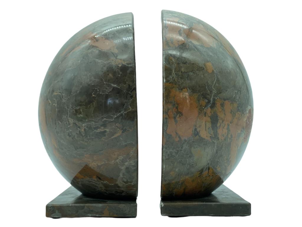 VTG POLISHED GRANITE BOOK ENDS: -VTG POLISHED GRANITE BOOK ENDS -2 PIECE SET