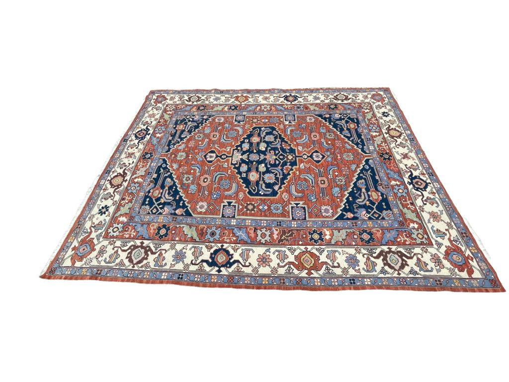 VTG AREA RUG 119": -VTG AREA RUG -PRE OWNED CONDITION-119" X 94"-JR 7/22