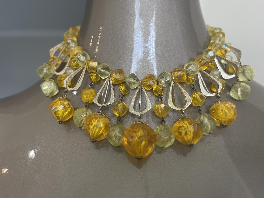 VTG EGYPTIAN STYLE CHOKER NECKLACE: VTG EGYPTIAN STYLE CHOKER NECKLACE