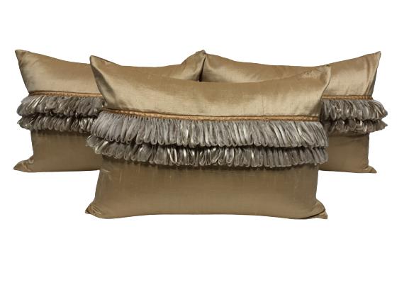 ELEGANT SET OF 3 MARGE CARSON STYLE PILLOWS: ELEGANT SET OF 3 MARGE CARSON STYLE PILLOWS