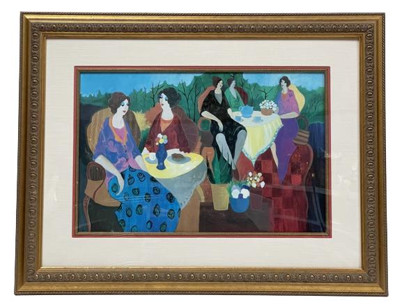 ITZCHAK TARKAY MORNING SOCIAL FRAMED PRINT 35" (1 of 2)
