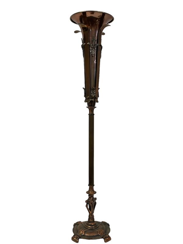 VINTAGE MAITLAND SMITH STYLE TORCHIERE PLANTER 48" (1 of 6)