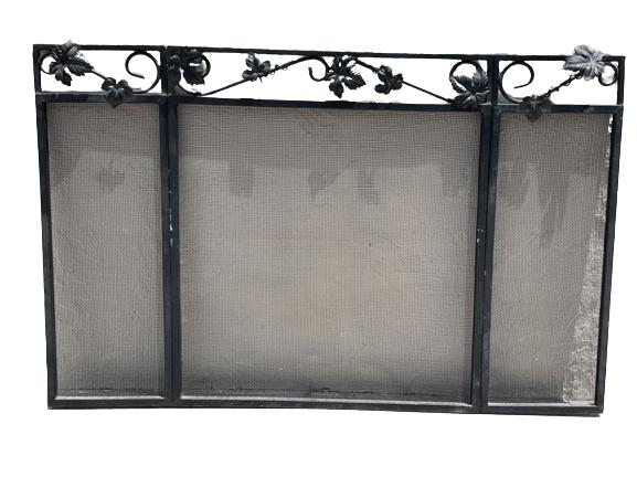 VINTAGE METAL FIREPLACE SCREEN 54" (1 of 12)