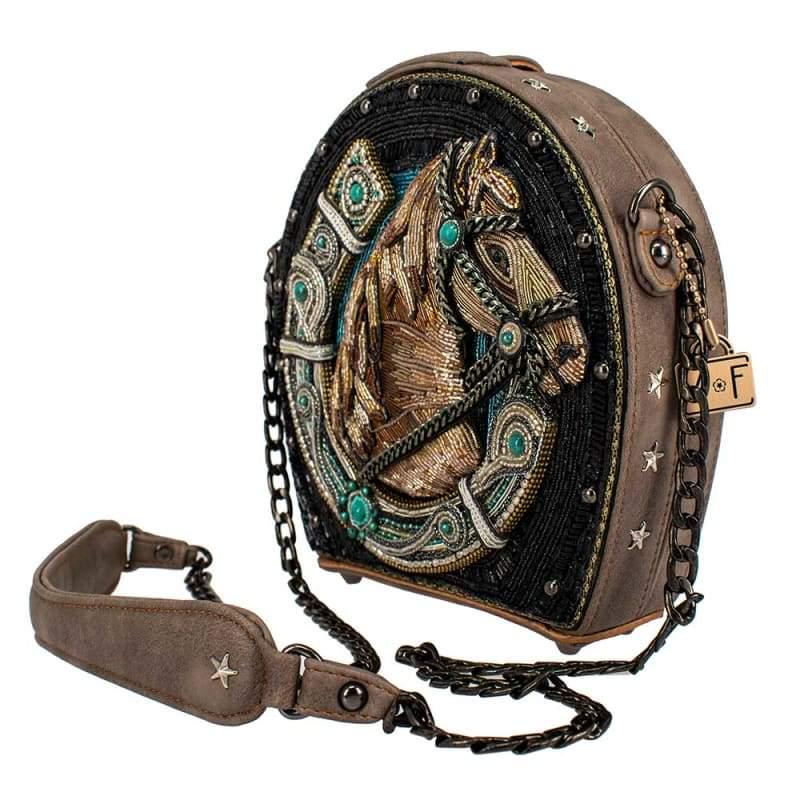NEW! MARY FRANCES "READY TO RIDE"  HORSE HANDBAG (1 of 4)