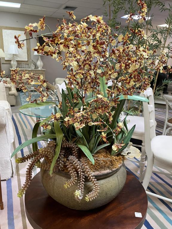 LARGE FAUX FLORAL FLOWER ARRANGEMENT 31" (1 of 5)