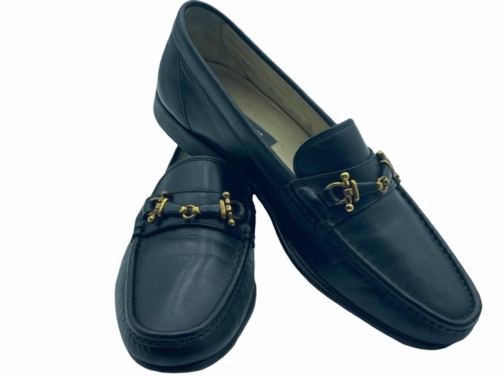 MEN'S BALLY LEATHER HORSEBIT LOAFERS SZ 7 1/2D (1 of 3)