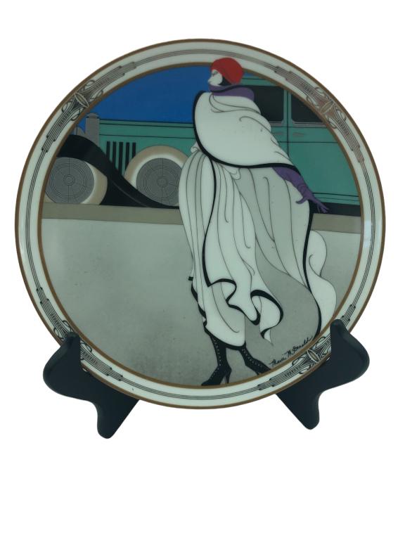 W L GEORGE 1990 "ARRIVING IN STYLE" 8.5" PLATE (1 of 3)