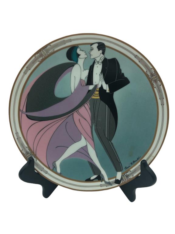 W L GEORGE 1990 "THE TANGO DANCERS" 8.5" PLATE (1 of 3)