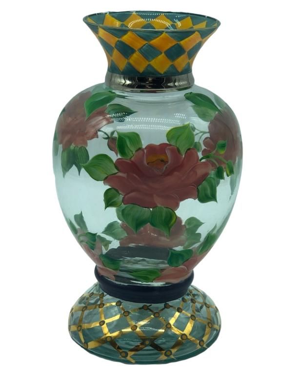 MACKENZIE-CHILDS HAND PAINTED VASE (1 of 4)