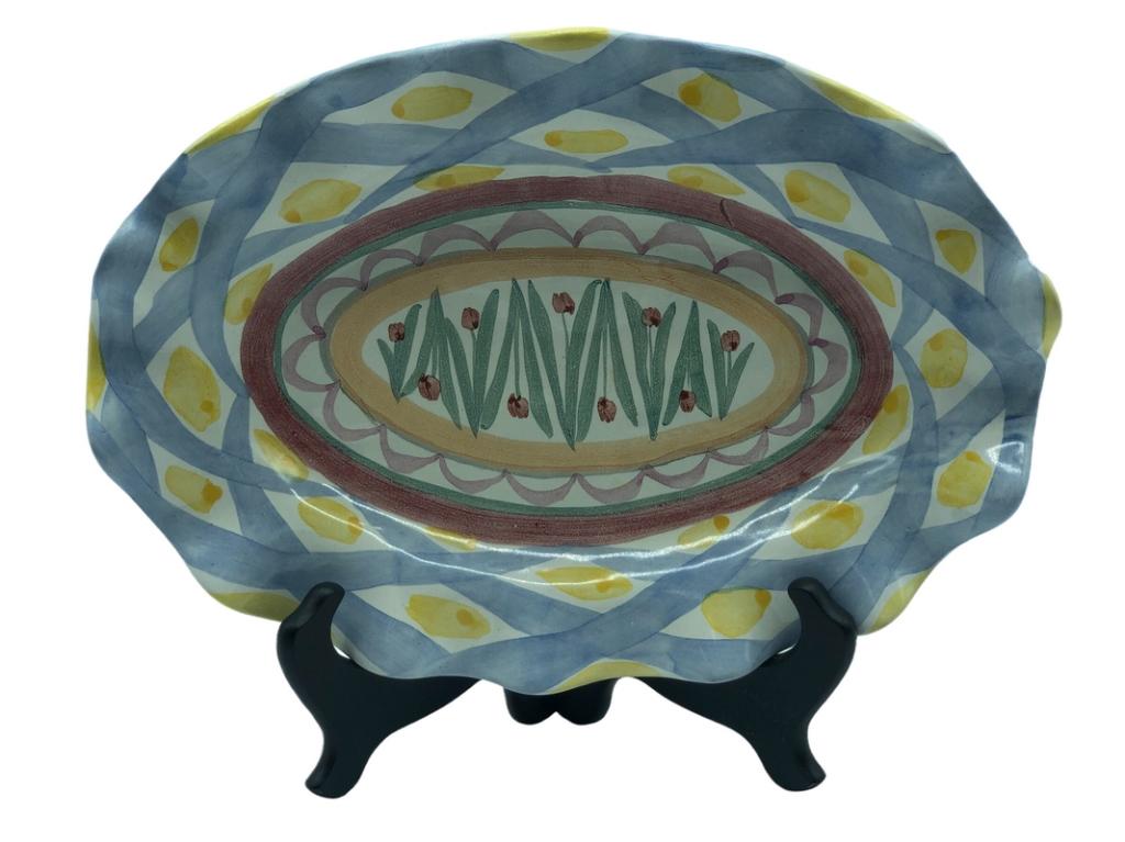 MACKENZIE-CHILDS HAND PAINTED PLATTER (1 of 3)