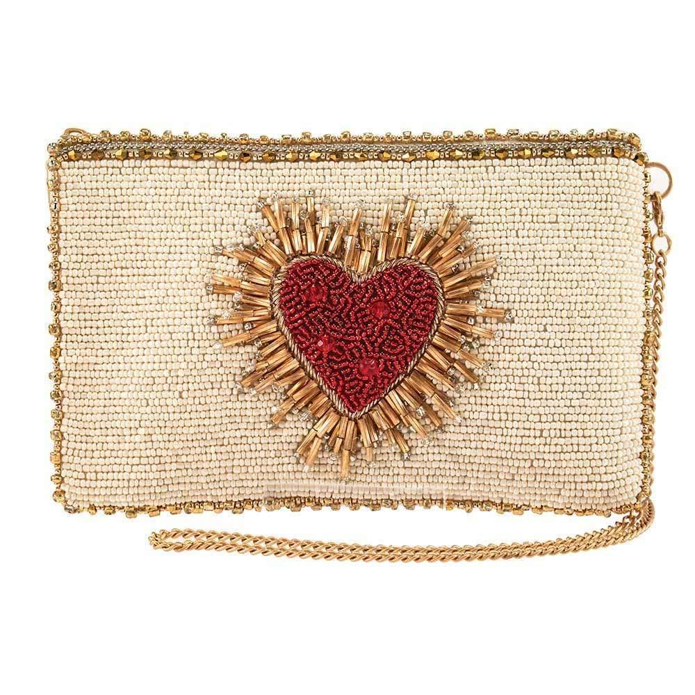 MARY FRANCES BEADED HEART CROSSBODY PHONE BAG (1 of 4)