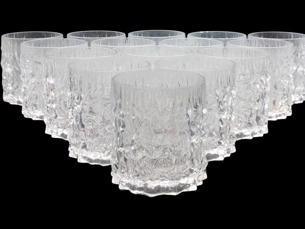 GEORGE BAXTER STYLE GLACIER LUCITE WHISKY TUMBLERS (1 of 4)