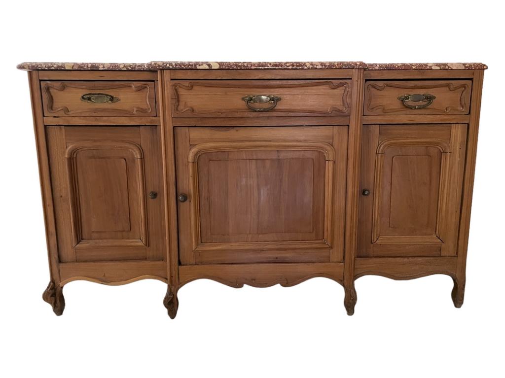 LOUIS XV STYLE CHERRYWOOD BUFFET CABINET 53" (1 of 6)