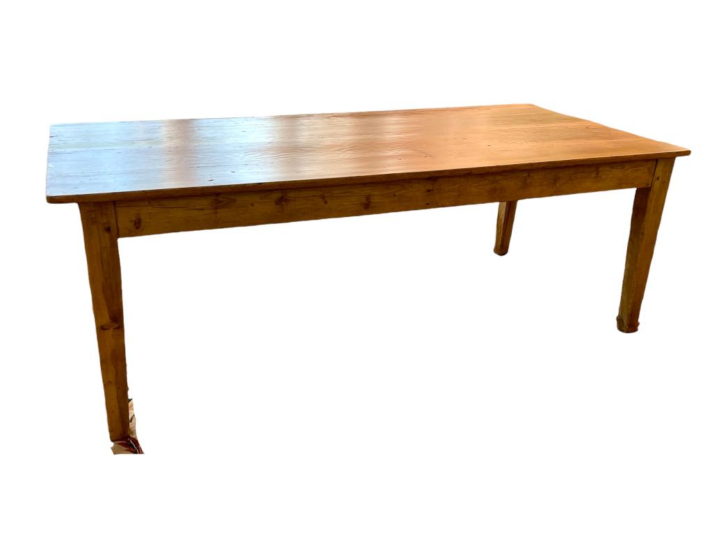 LARGE FRENCH COUNTRY STYLE WOOD DINING TABLE (1 of 5)