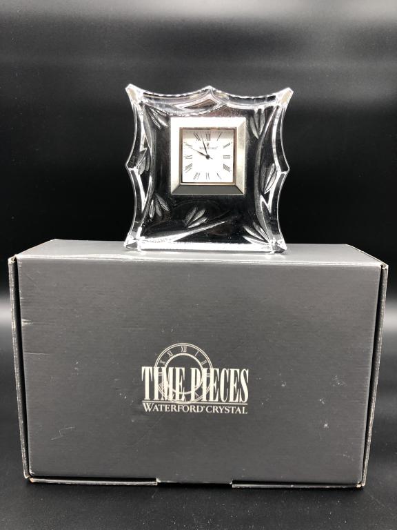 VTG WATERFORD DESK  CLOCK, NEW IN BOX 3.5" (1 of 2)