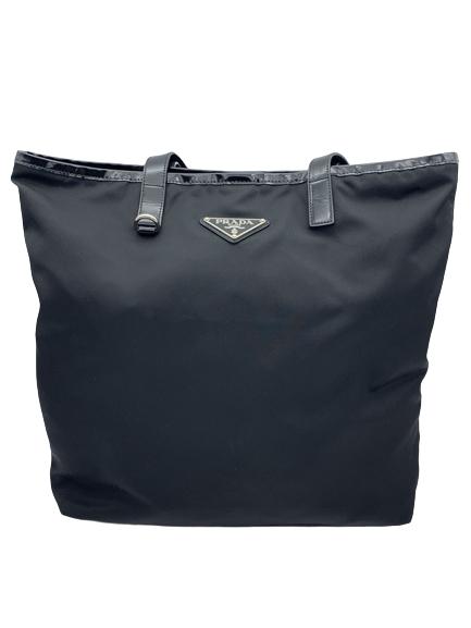PRADA LARGE TESSUTO BLACK NYLON TOTE (1 of 3)