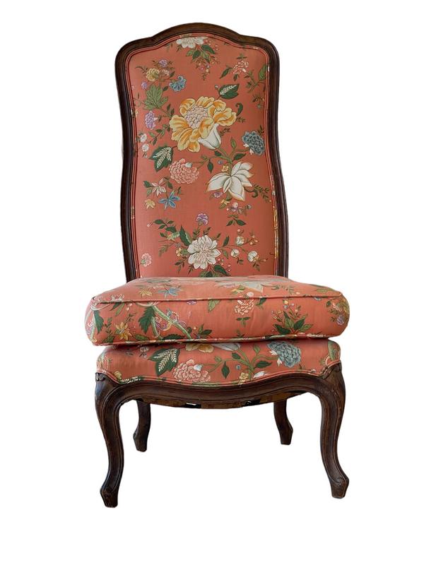 ANTIQUE STYLE HIGH BACK SIDE CHAIR (1 of 3)