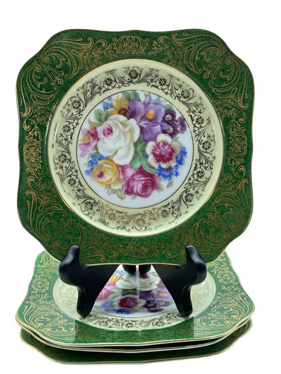 SET OF 4 TIRSCHENREUTH BAVARIA PLATES 7.5": SET OF 4 TIRSCHENREUTH BAVARIA PLATES 7.5"-VINTAGE FINE PORCELAIN-GOOD PRE OWNED CONDITION-DP81222 Bidding on this item requires bidders to agree to the Terms & Conditions of this auction. THIRD P