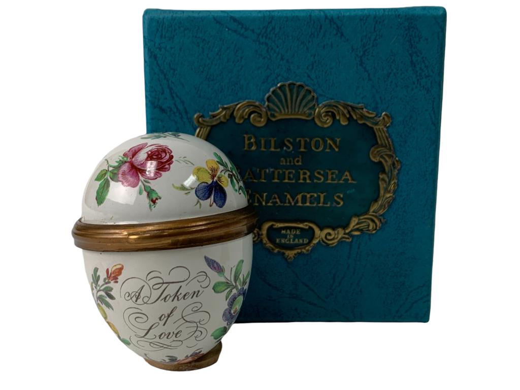 BILSTON & BATTERSEA ENAMEL COPPER TRINKET BOX 3" (1 of 4)