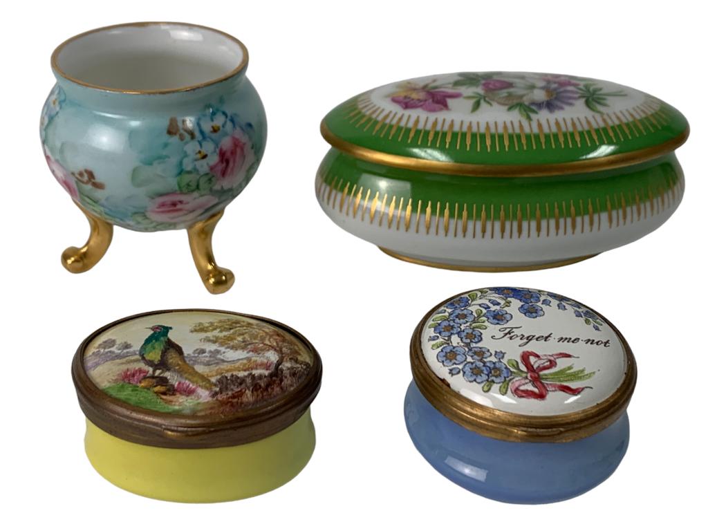 COLLECTION OF VINTAGE TRINKET/ JEWELRY/ PILL BOXES (1 of 17)