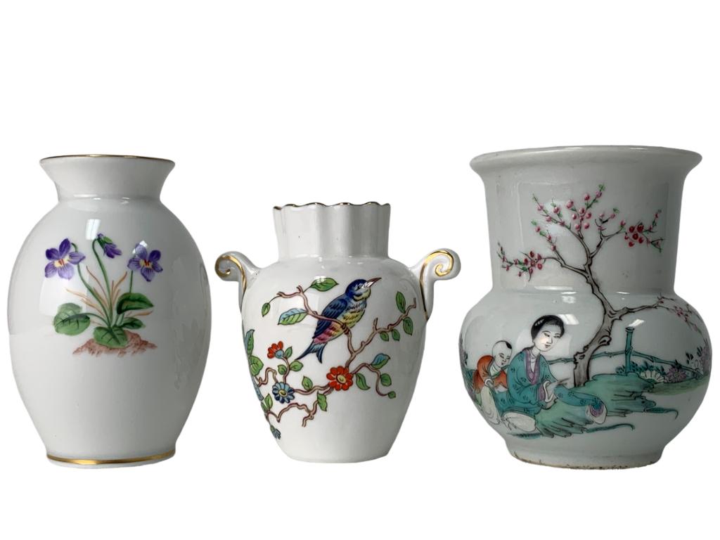3 PC. PORCELAIN VASE FIGURINE COLLECTION (1 of 9)