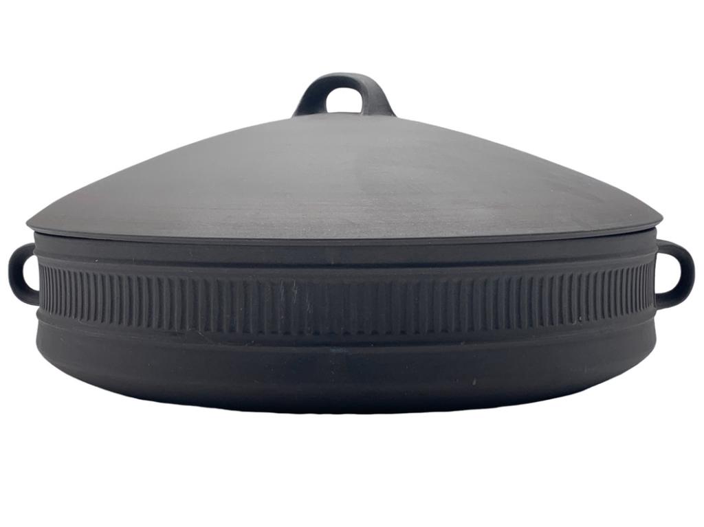 VTG OVERSIZED DANSK FLAMESTON CASSEROLE DISH: -VTG OVERSIZED DANSK FLAMESTON CASSEROLE DISH -16.6" X 14.75" X 7.1- JENS QUISTGAARD DESIGN-JR 8/15 Bidding on this item requires bidders to agree to the Terms & Conditions of this auction. THIRD