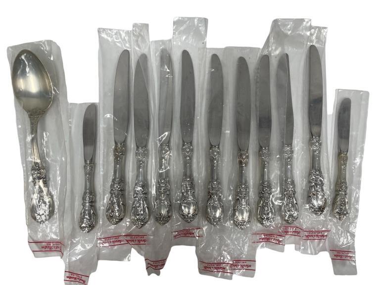NEW!12pc. REED & BARTON FRANCIS I STERLING SET 80G (1 of 8)