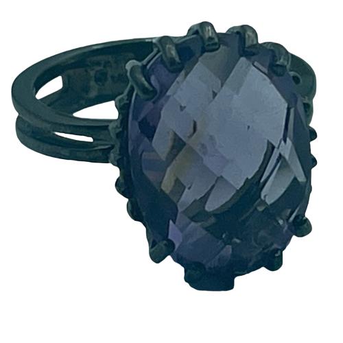 VTG STERLING SILVER AND AMETHYST RING (1 of 7)