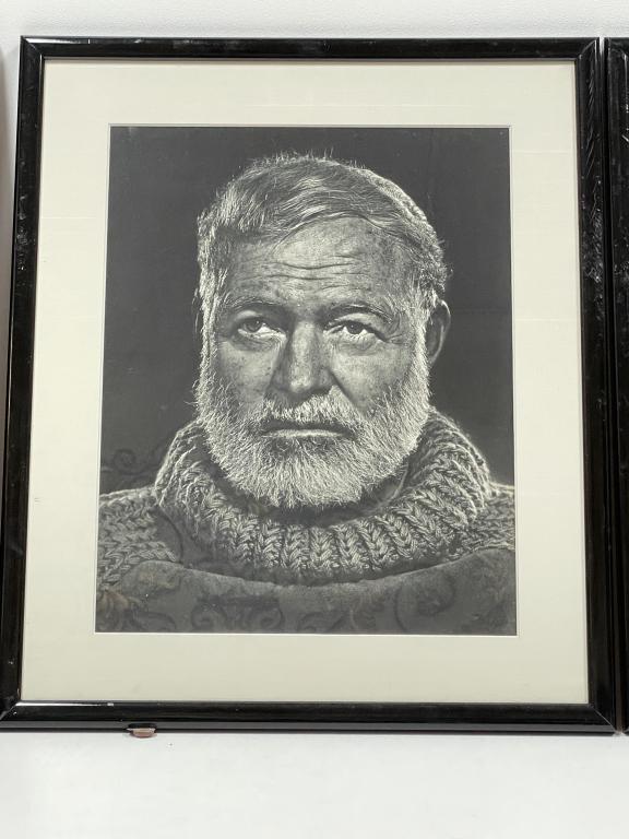 YOUSUF KARSH ERNEST HEMINGWAY PORTRAIT FRAMED 16" (1 of 3)
