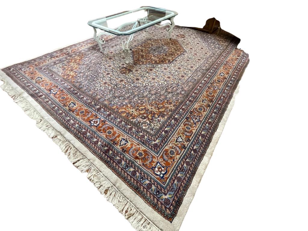 LARGE PERSIAN SILK STYLE ARE ARUG CARPET 161" (1 of 3)