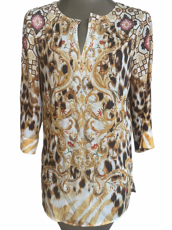 CHICOS CLASSIC WOMEN'S TUNIC SZ 0 (1 of 2)