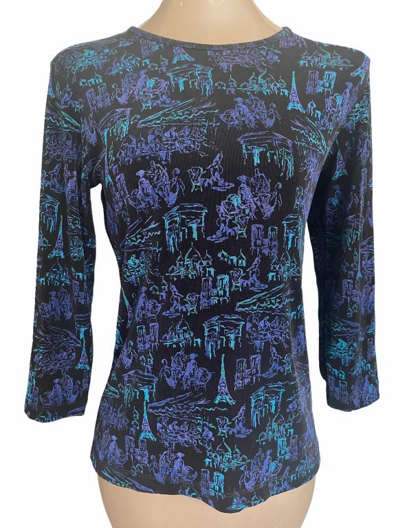 CHICO'S TRAVELERS LADIES TOP SZ 0 (1 of 1)