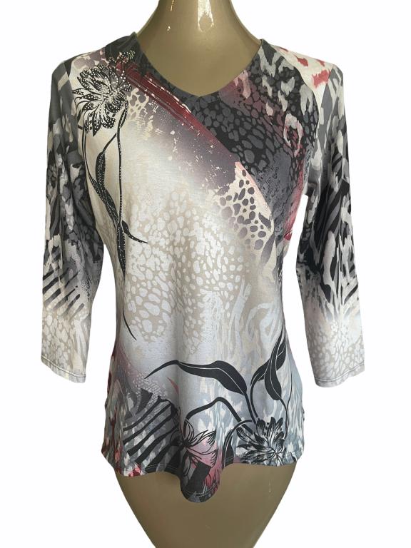 ZENERGY BY CHICO'S LADIES TOP SZ 0 (1 of 2)