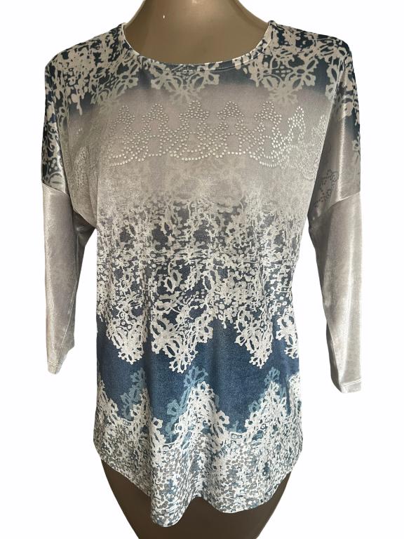 CHICO'S VELVETY LADIES TOP SZ 0 (1 of 2)