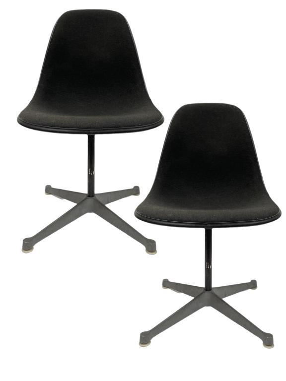 PAIR OF HERMAN MILLER SWIVEL SIDE CHAIRS (1 of 7)
